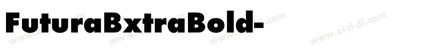 FuturaBxtraBold字体转换