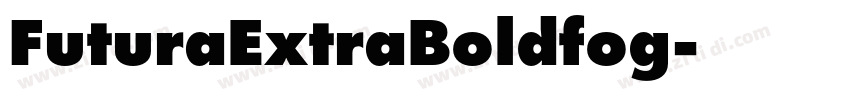 FuturaExtraBoldfog字体转换