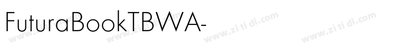 FuturaBookTBWA字体转换