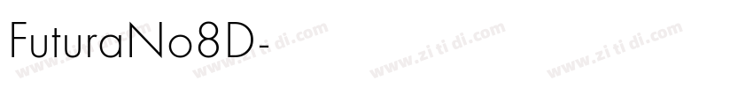 FuturaNo8D字体转换