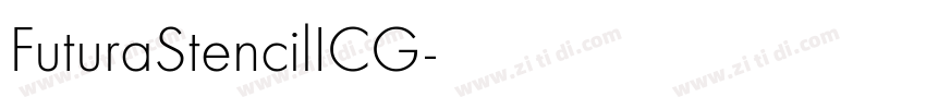 FuturaStencilICG字体转换
