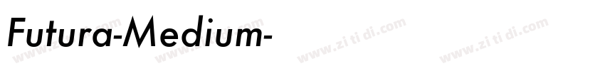 Futura-Medium字体转换