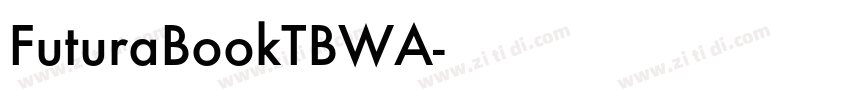 FuturaBookTBWA字体转换