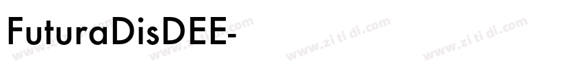 FuturaDisDEE字体转换