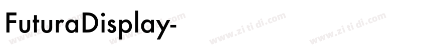 FuturaDisplay字体转换