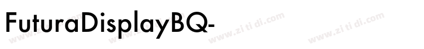 FuturaDisplayBQ字体转换