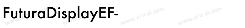 FuturaDisplayEF字体转换