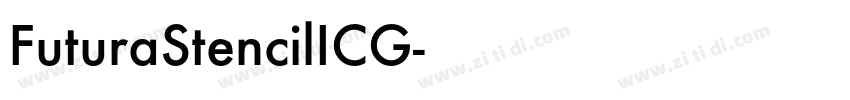 FuturaStencilICG字体转换