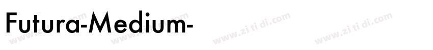 Futura-Medium字体转换