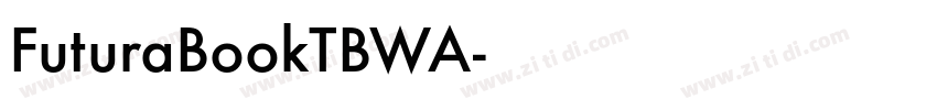 FuturaBookTBWA字体转换