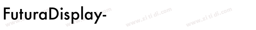 FuturaDisplay字体转换
