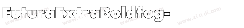 FuturaExtraBoldfog字体转换