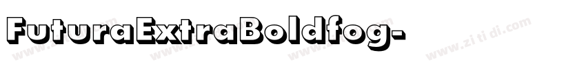 FuturaExtraBoldfog字体转换