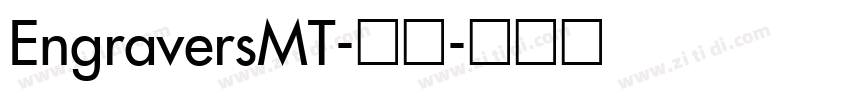 EngraversMT-常规字体转换