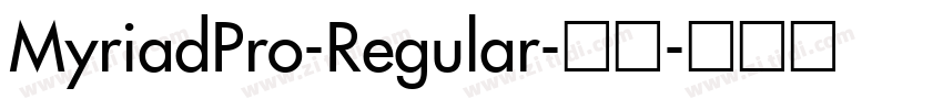 MyriadPro-Regular-常规字体转换