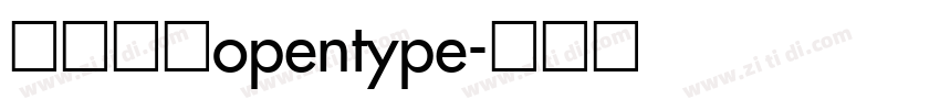 宋体常规opentype字体转换