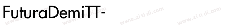 FuturaDemiTT字体转换