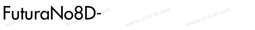FuturaNo8D字体转换