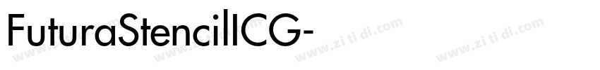 FuturaStencilICG字体转换