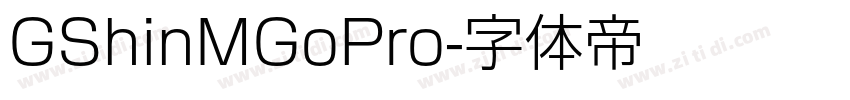 GShinMGoPro字体转换