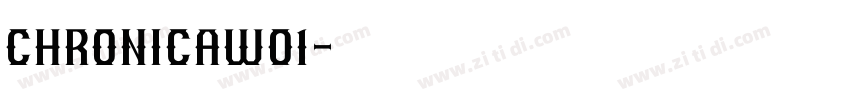ChronicaW01字体转换