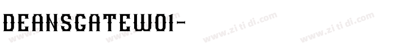 DeansgateW01字体转换