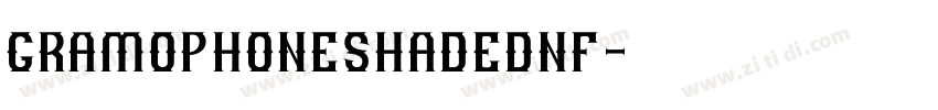 GramophoneShadedNF字体转换
