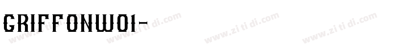 GriffonW01字体转换