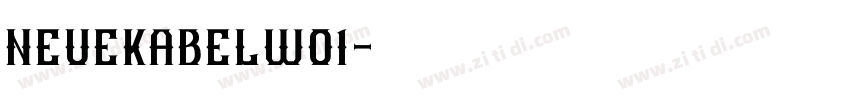 neuekabelw01字体转换