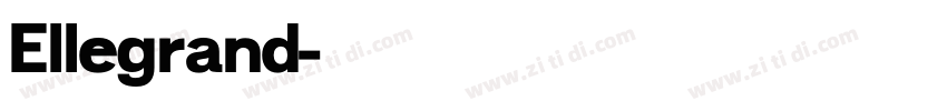 Ellegrand字体转换