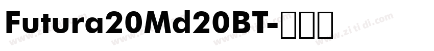 Futura20Md20BT字体转换
