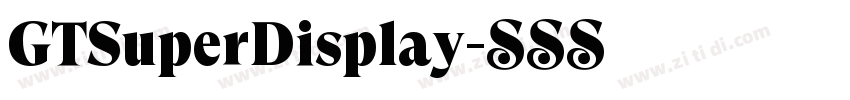 GTSuperDisplay字体转换