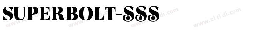 SUPERBOLT字体转换