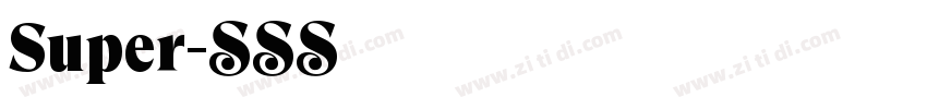 Super字体转换