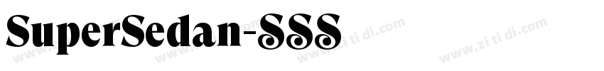 SuperSedan字体转换