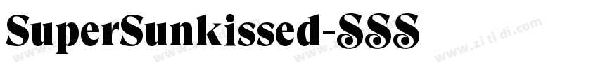 SuperSunkissed字体转换