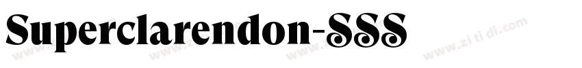 Superclarendon字体转换