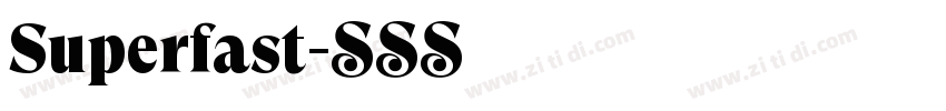 Superfast字体转换