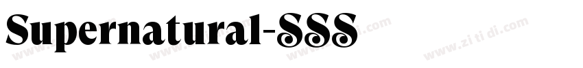 Supernatural字体转换