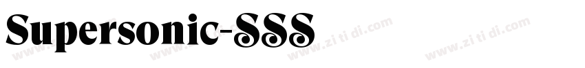 Supersonic字体转换