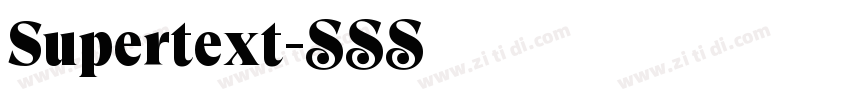 Supertext字体转换