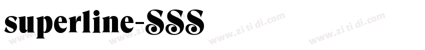 superline字体转换