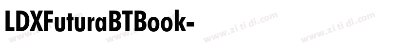 LDXFuturaBTBook字体转换