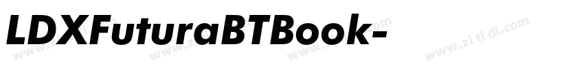 LDXFuturaBTBook字体转换