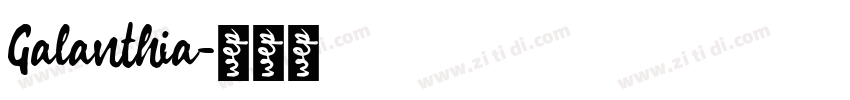 Galanthia字体转换