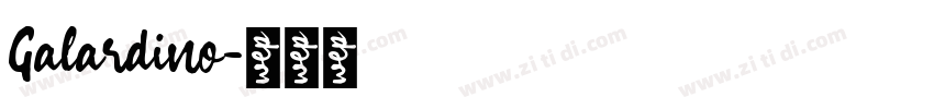 Galardino字体转换