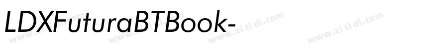 LDXFuturaBTBook字体转换