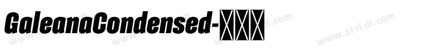 GaleanaCondensed字体转换