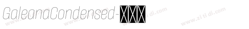 GaleanaCondensed字体转换