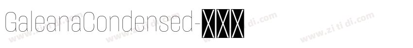 GaleanaCondensed字体转换